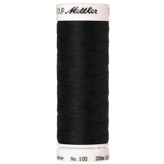 mettler-seralon-fil-coudre-200m-noir-4000 image 1