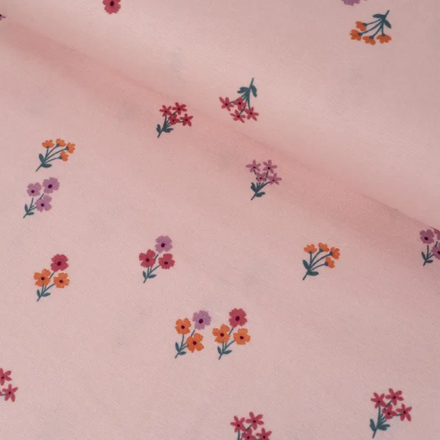 ikatee-tissu-flanelle-petites-fleurs-rose-imprim image 1