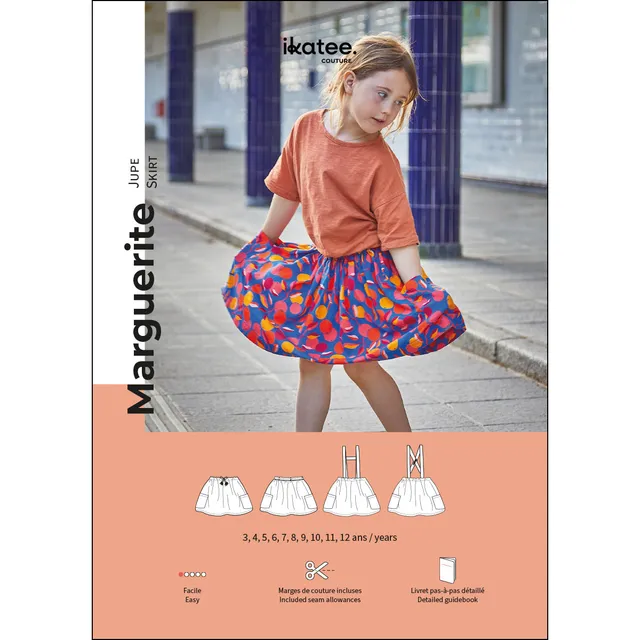 ikat-e-marguerite-jupe-enfant-papier-3-12-ans-poches image 1