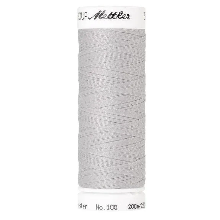 mettler-seralon-411-fil-coudre-gris-clair-200m-polyester image 1
