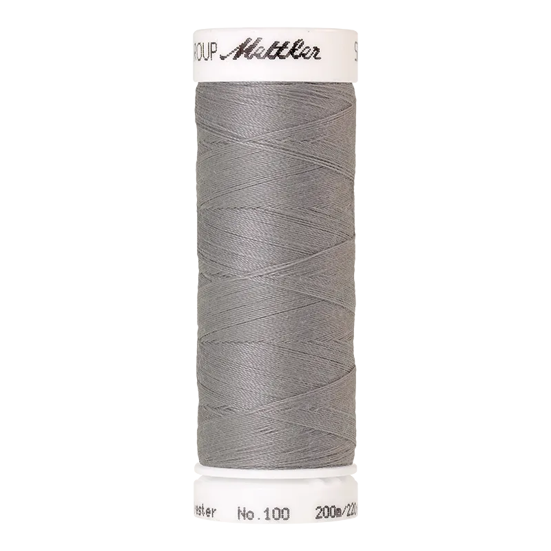 mettler-seralon-fil-coudre-polyester-gris-1140-200m image 1