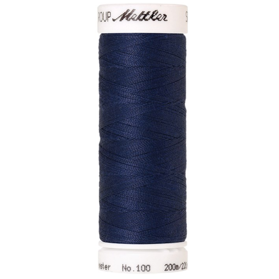 mettler-seralon-fil-couture-200-m-1467-bleu-marine image 1