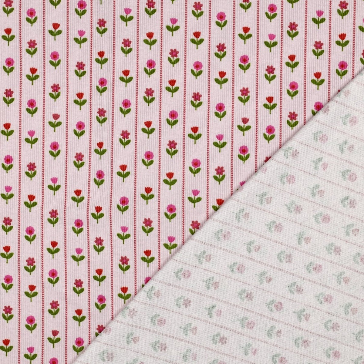ikat-e-coupon-jersey-c-tel-fleurs-champ-tres-rose-45cm image 4