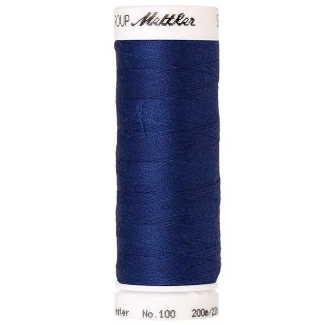 ikat-e-mercerie-fil-mettler-seralon-1303-bleu-roi-200-m image 1