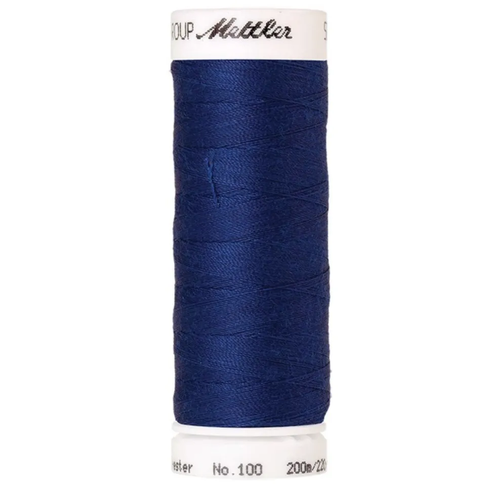 ikat-e-mercerie-fil-mettler-seralon-1303-bleu-roi-200-m image 1