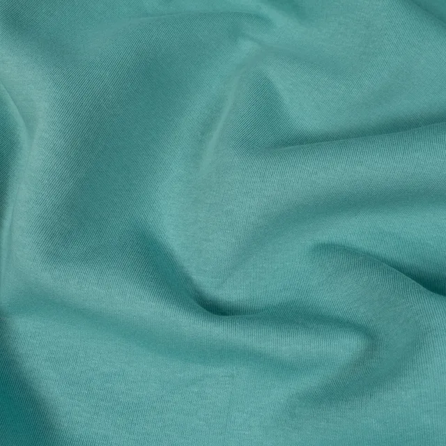 ikat-e-tissus-sweat-molleton-turquoise-pais-au-m-tre image 1