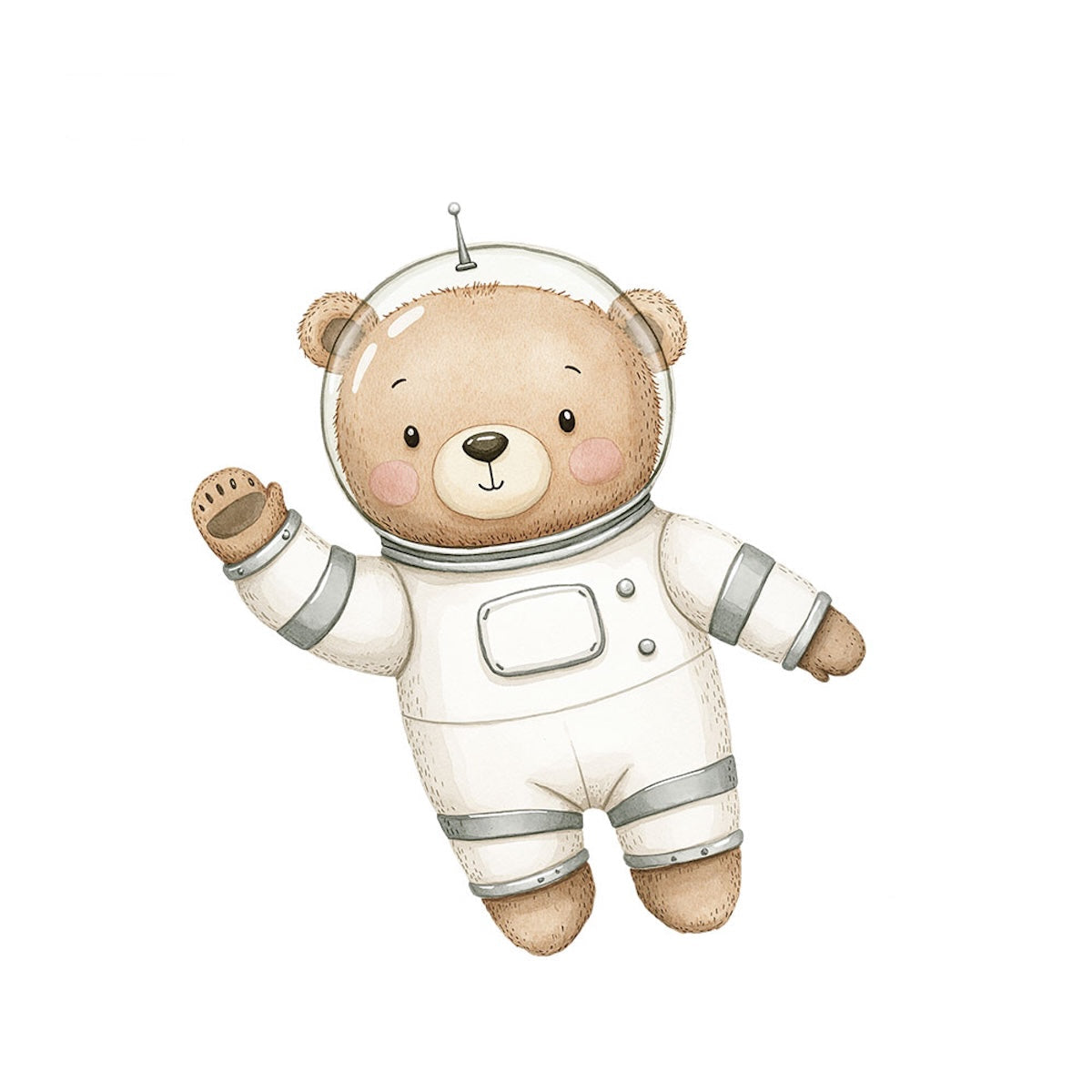 ikat-e-mercerie-tygdr-mmar-transfert-textile-ours-astronaute image 1