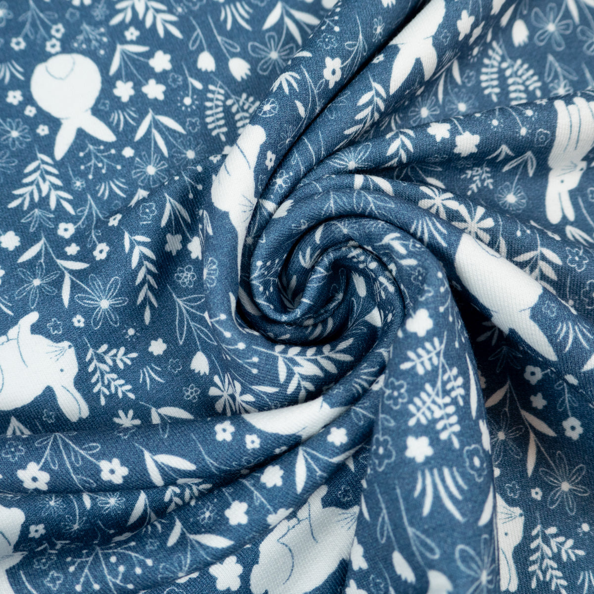 ikat-e-basile-tissu-french-terry-bio-jean-animaux image 4