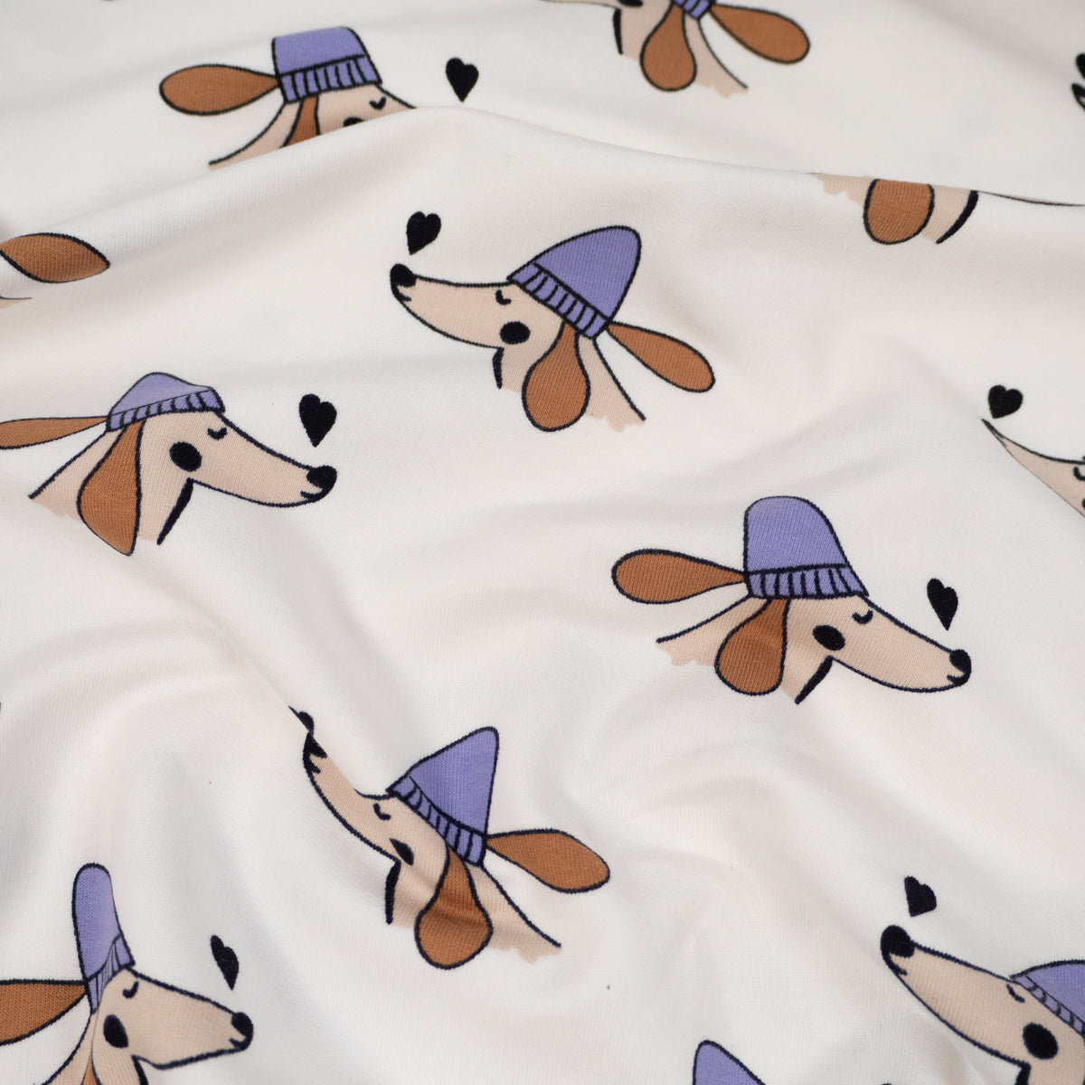 ikat-e-doggy-love-coupon-french-terry-cru-25-cm image 4
