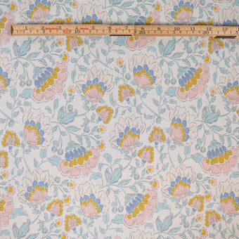 ikat-e-tissus-viscose-m-diterran-e-tissu-glacier-floral image 6