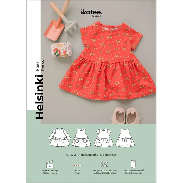 ikat-e-helsinki-patron-couture-robe-b-b-papier-6-mois-4-ans image 1