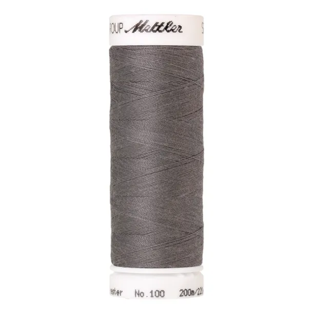 mettler-seralon-318-fil-coudre-200m-gris-polyester image 1