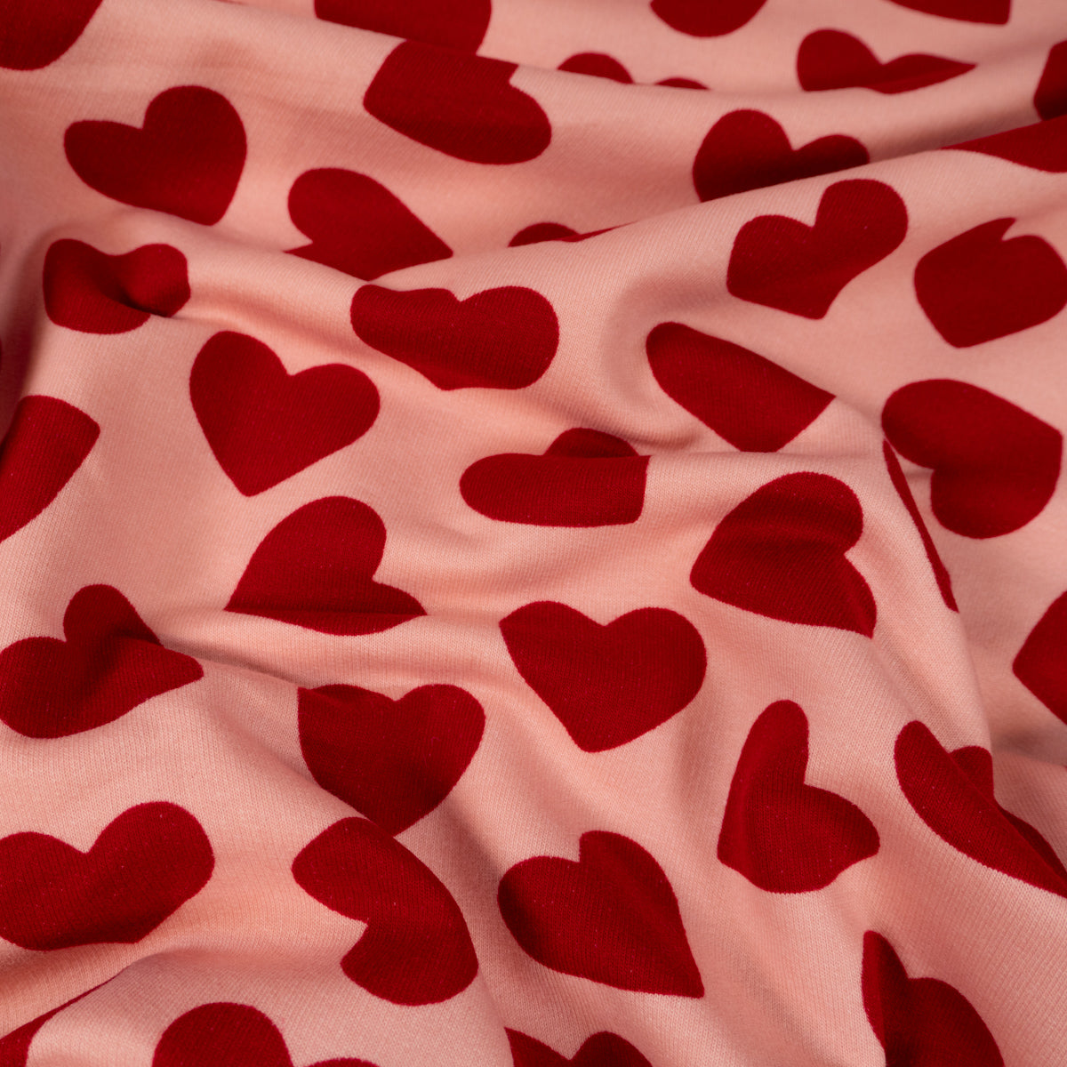 ikat-e-tissus-tissu-sweat-c-urs-rose-et-rouge-au-m-tre image 6