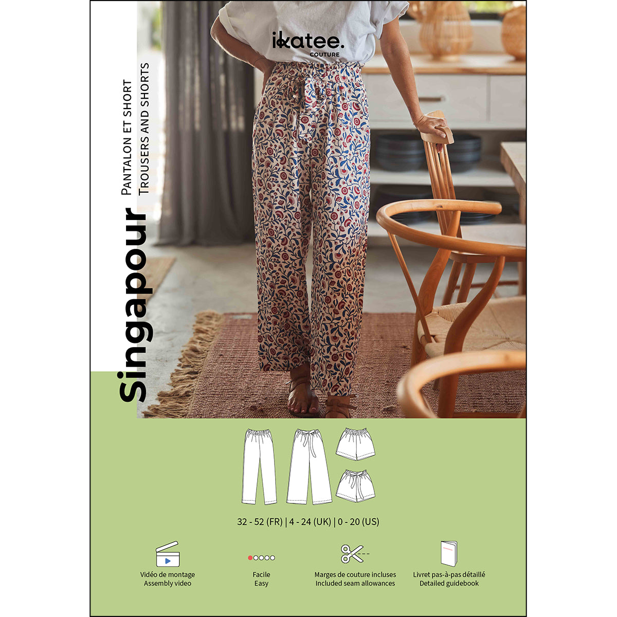ikat-e-singapour-patron-couture-pantalon-femme-papier-taille-lastiqu-e image 1