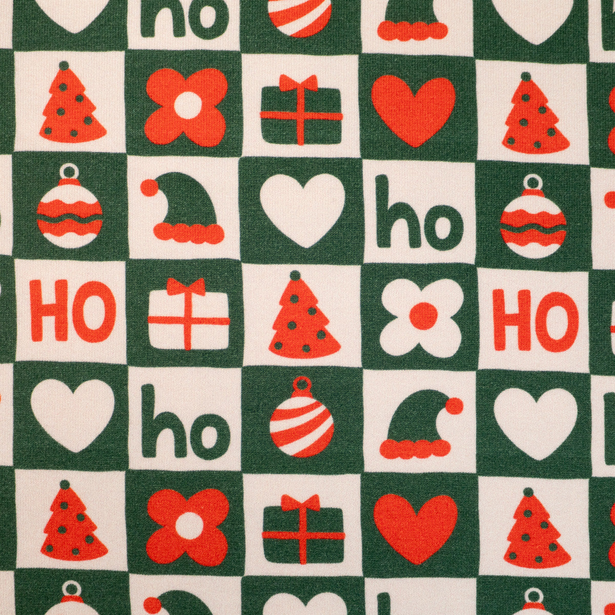 ikat-e-tissus-french-terry-bio-merry-xmas-tissu-vert image 2