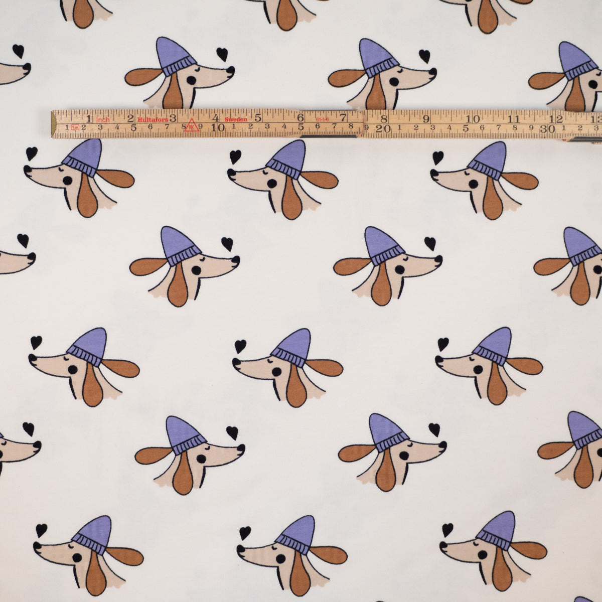 ikat-e-doggy-love-coupon-french-terry-cru-25-cm image 6