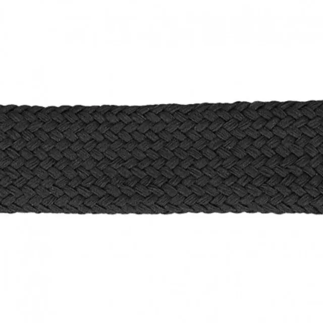ikat-e-mercerie-cordon-plat-14mm-noir-au-m-tre image 1