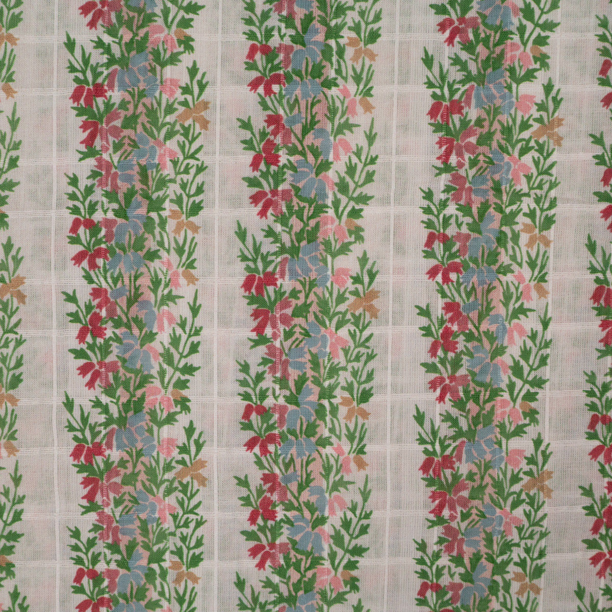 ikat-e-agatha-coupon-voile-coton-cru-vert-25-cm image 5