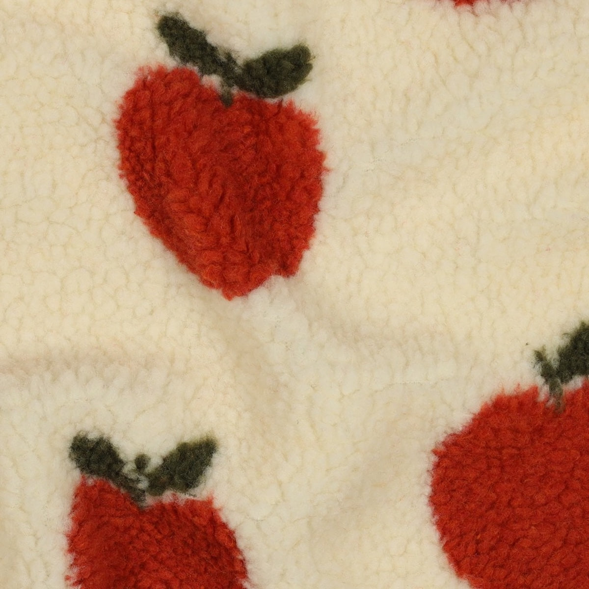 ikat-e-tissus-pommes-rouges-coupon-teddy-jacquard-cru-30-cm image 7