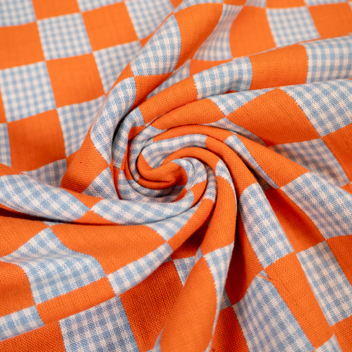 fableism-checkmate-coupon-double-gaze-orange-bleu-45-cm image 3