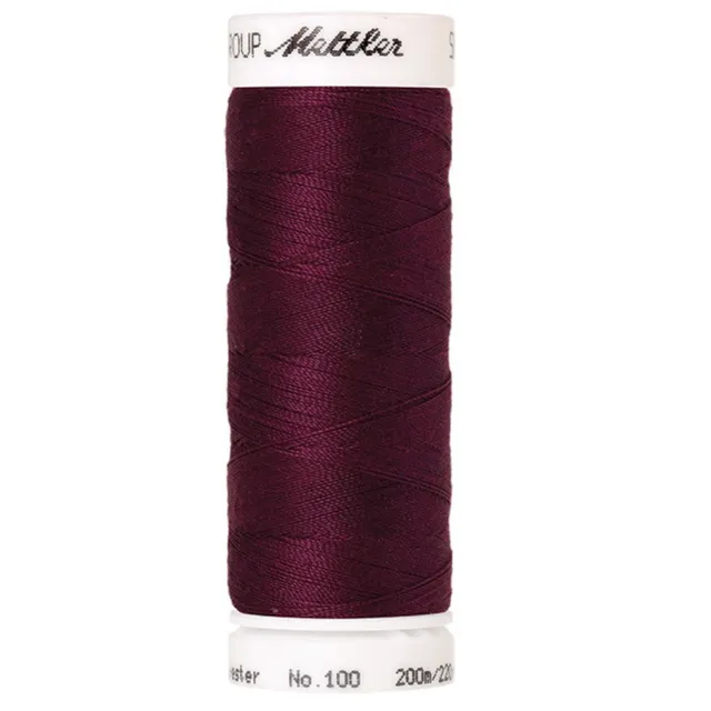 mettler-seralon-fil-coudre-200m-108-rouge-fonc image 1