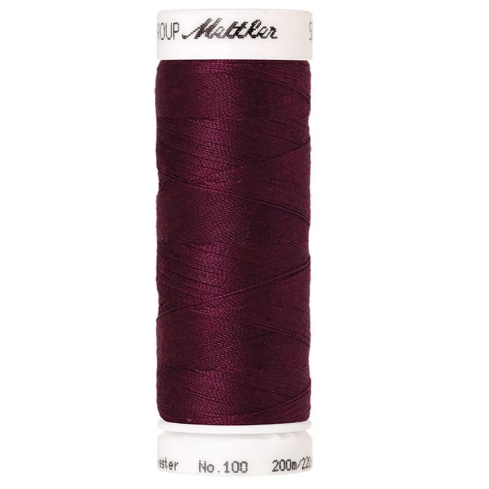 mettler-seralon-fil-coudre-200m-108-rouge-fonc image 1