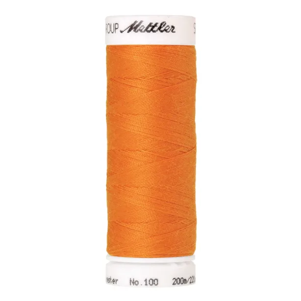 mettler-seralon-fil-coudre-200m-122-orange-polyester image 1