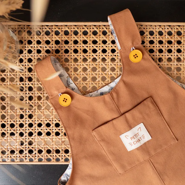 atelier-brunette-tissu-gabardine-coton-pecan-pie-brun image 1