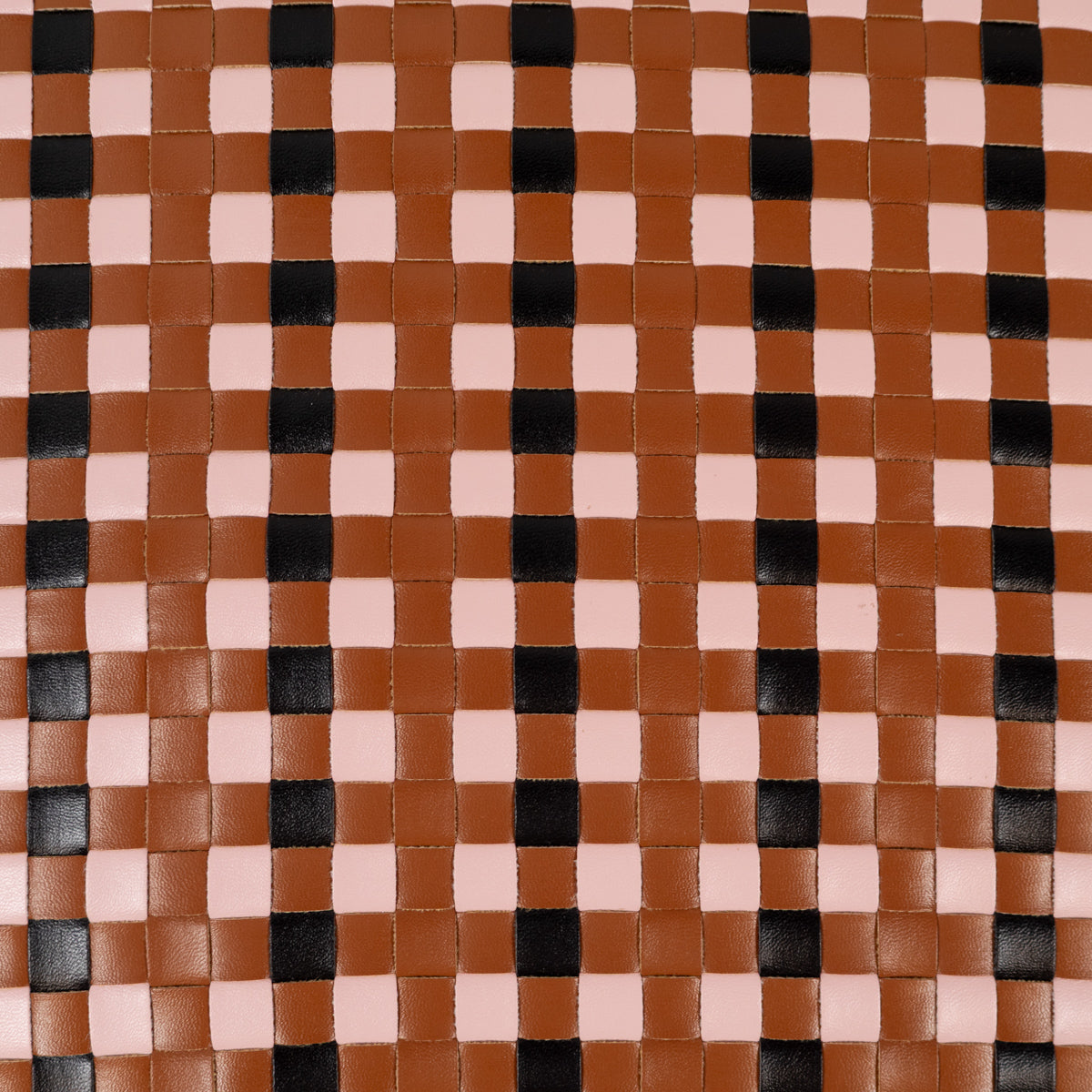 ikatee-tissu-simili-cuir-tress-marron-rose-graphique image 2