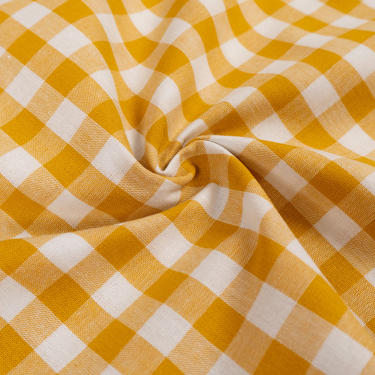 ikat-e-tissus-vichy-moyen-tissu-coton-jaune-soleil-100-coton image 1