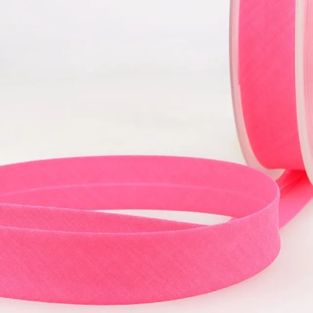 ikat-e-mercerie-biais-rose-fluo-pour-finitions-couture image 1