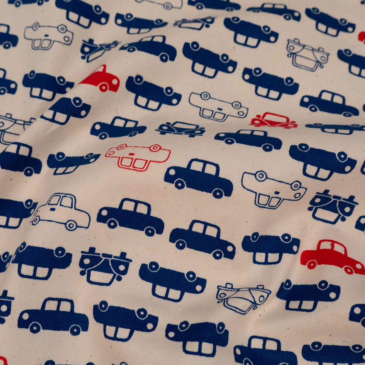ikat-e-simply-car-tissu-canvas-cru-bleu-et-rouge image 6