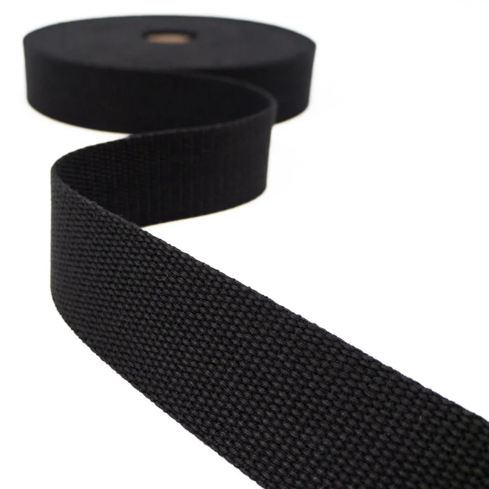 ikat-e-mercerie-sangle-coton-noir-30-40-mm-au-m-tre image 1