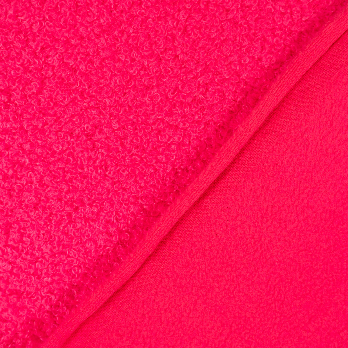 ikat-e-tissus-teddy-polaire-rose-n-on-au-m-tre image 1