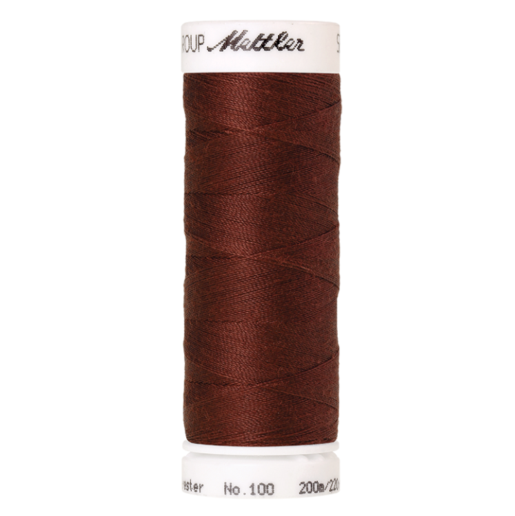 mettler-seralon-fil-coudre-196-marron-fonc-200-m image 1