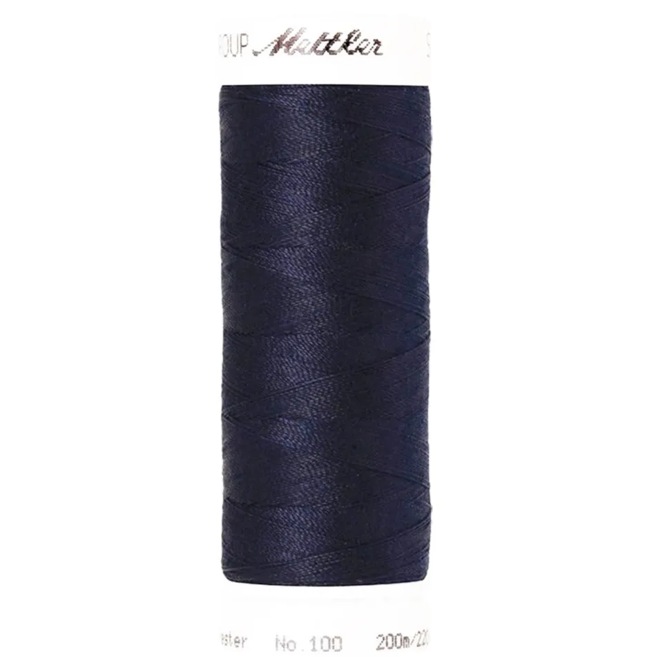 mettler-seralon-fil-coudre-200m-827-bleu-aubergine image 1