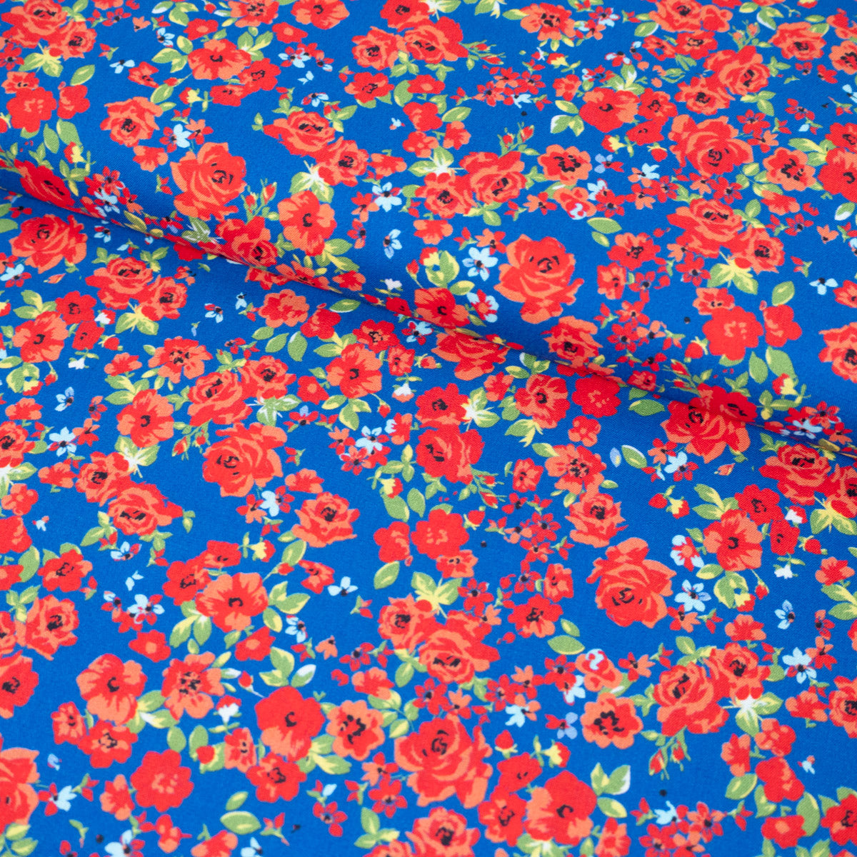 ikat-e-happy-flowers-coupon-popeline-coton-bleu-roi-fleurs image 3