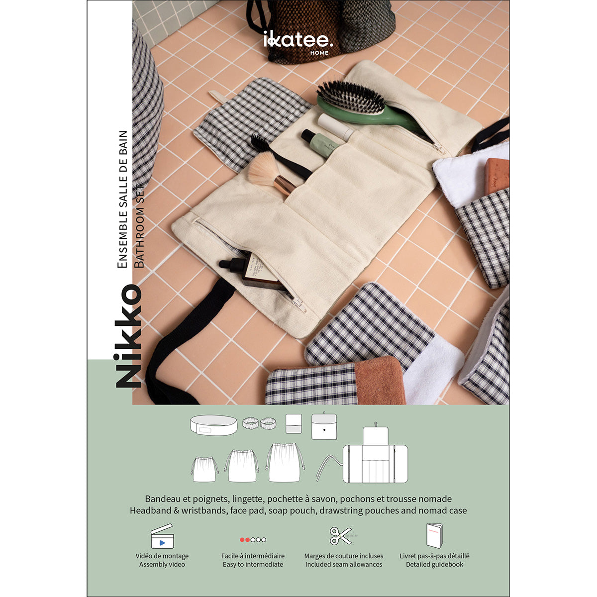 ikat-e-nikko-patron-accessoires-salle-de-bain-pochette image 1