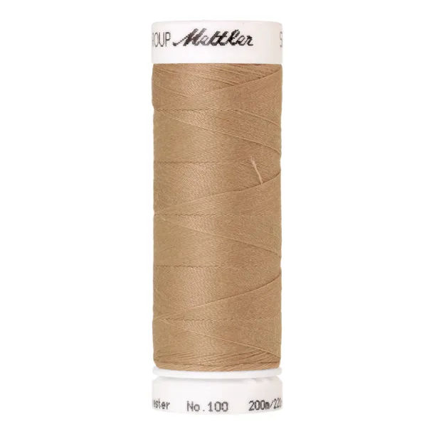 ikat-e-mercerie-fil-coudre-mettler-200m-brun-clair image 1