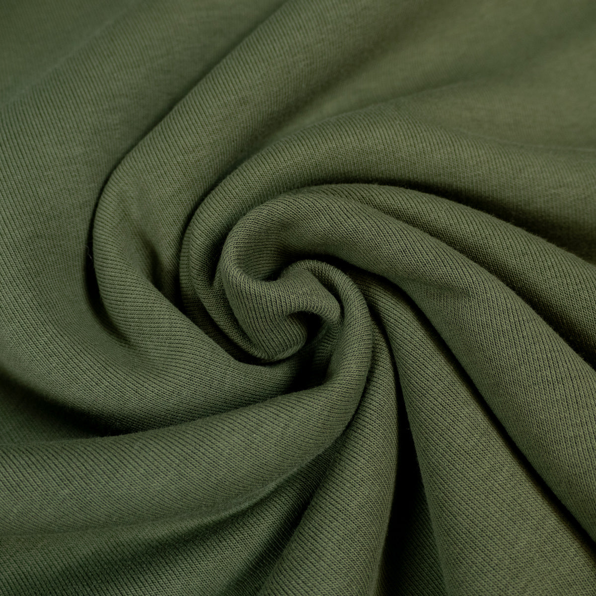 ikat-e-tissu-sweat-pais-gratt-vert-kaki-uni image 1