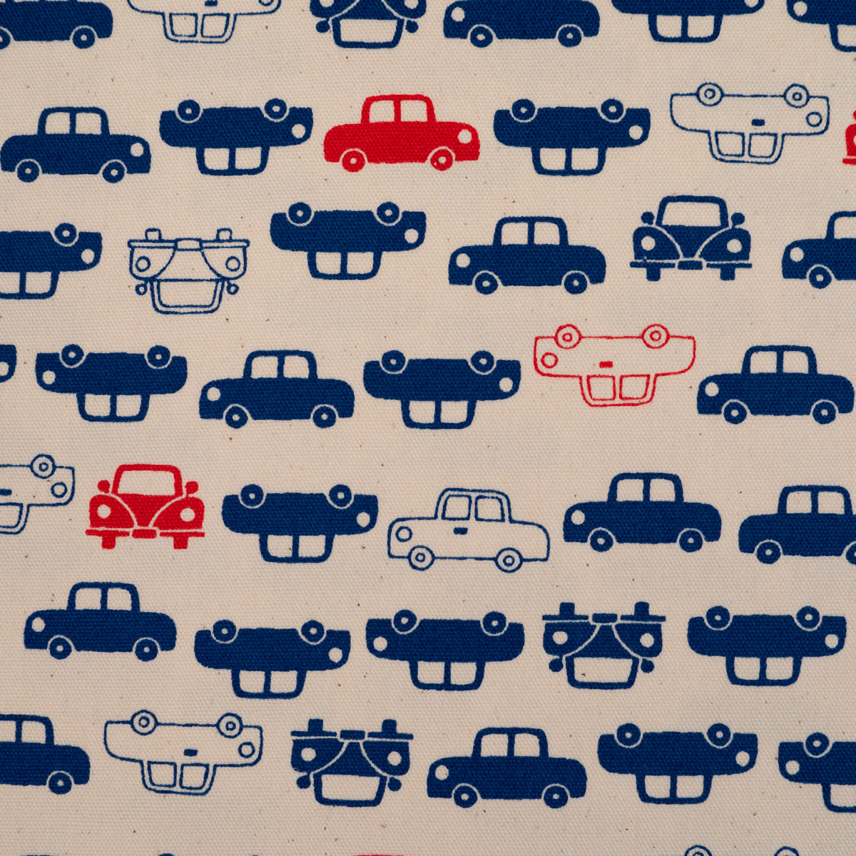 ikat-e-simply-car-tissu-canvas-cru-bleu-et-rouge image 2