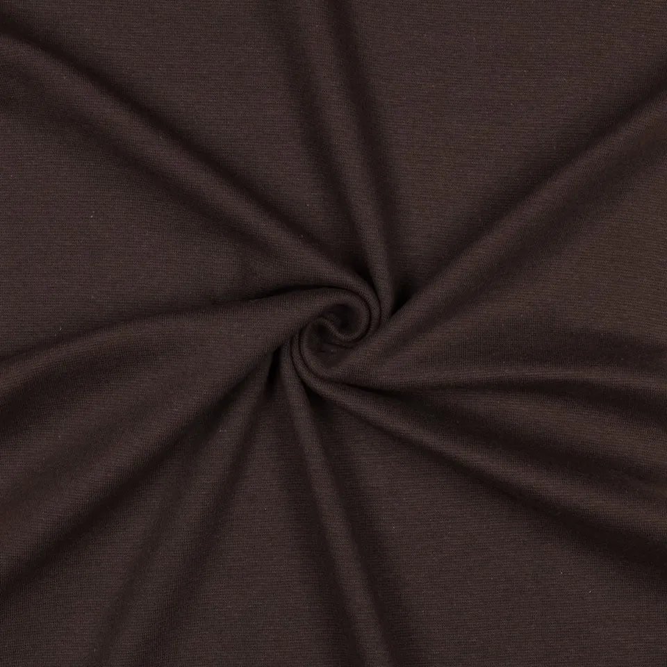 ikat-e-tissus-bord-c-te-gots-chocolat-uni image 1