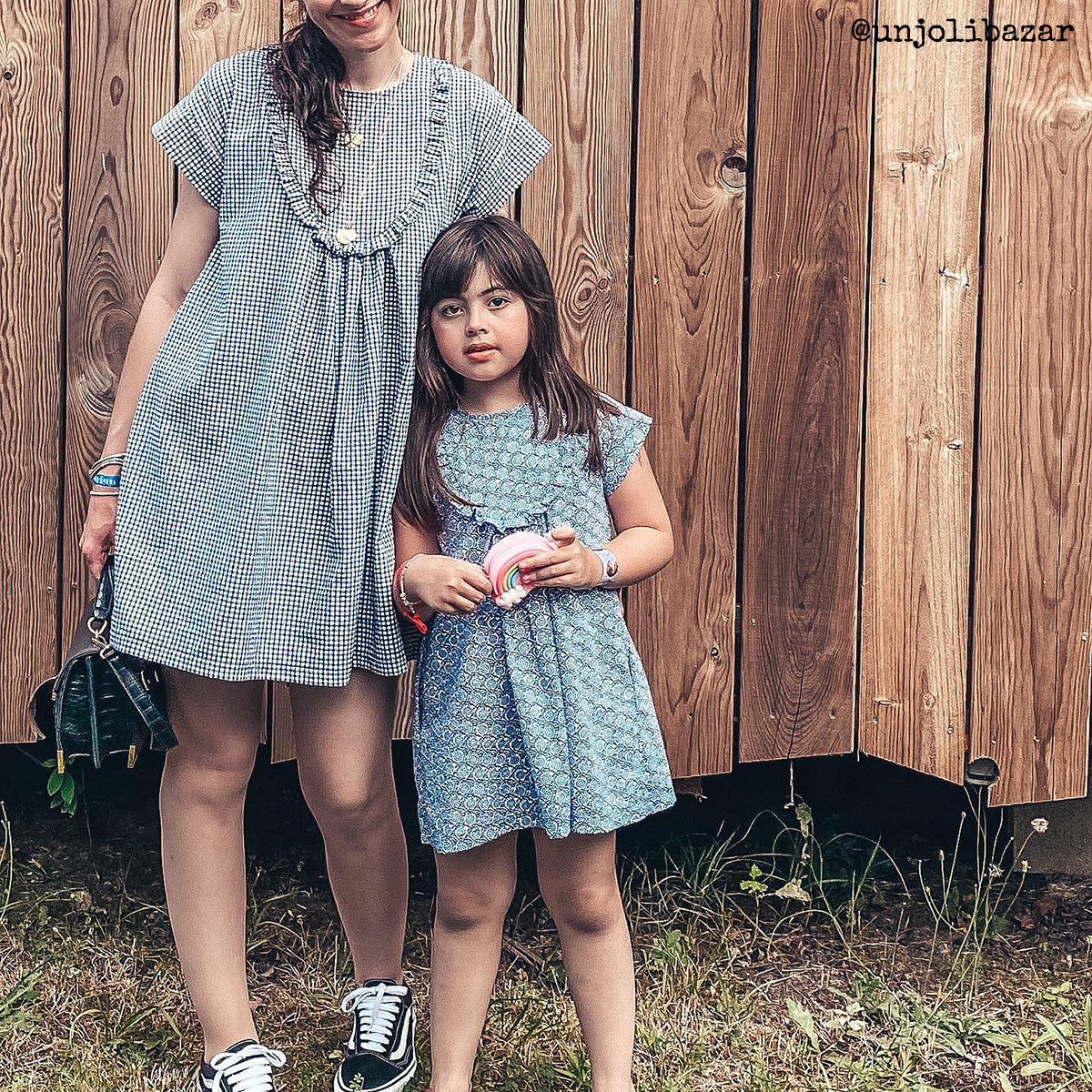 ikat-e-duo-patron-ida-blouse-robe-femme-enfant-pdf image 1