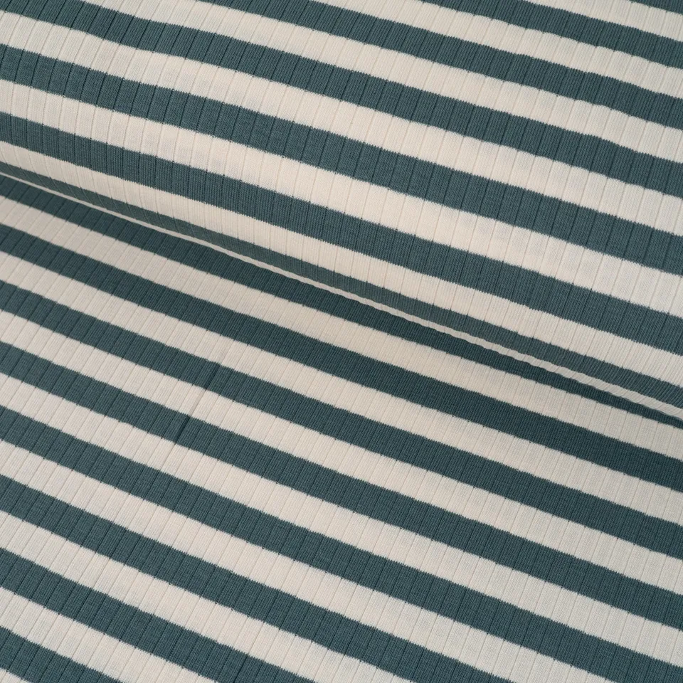 ikat-e-tissus-jersey-c-tel-stretch-rayures-p-trole-cru image 1