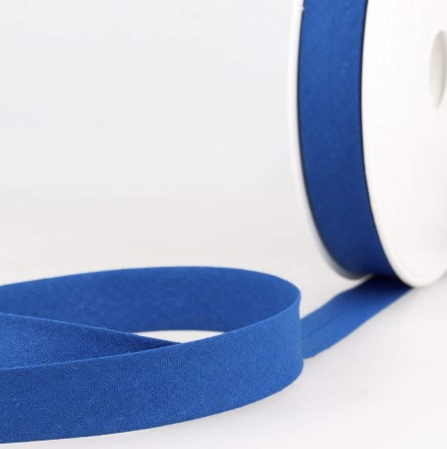 allextile-biais-bleu-20mm-au-m-tre-coton-polyester image 1