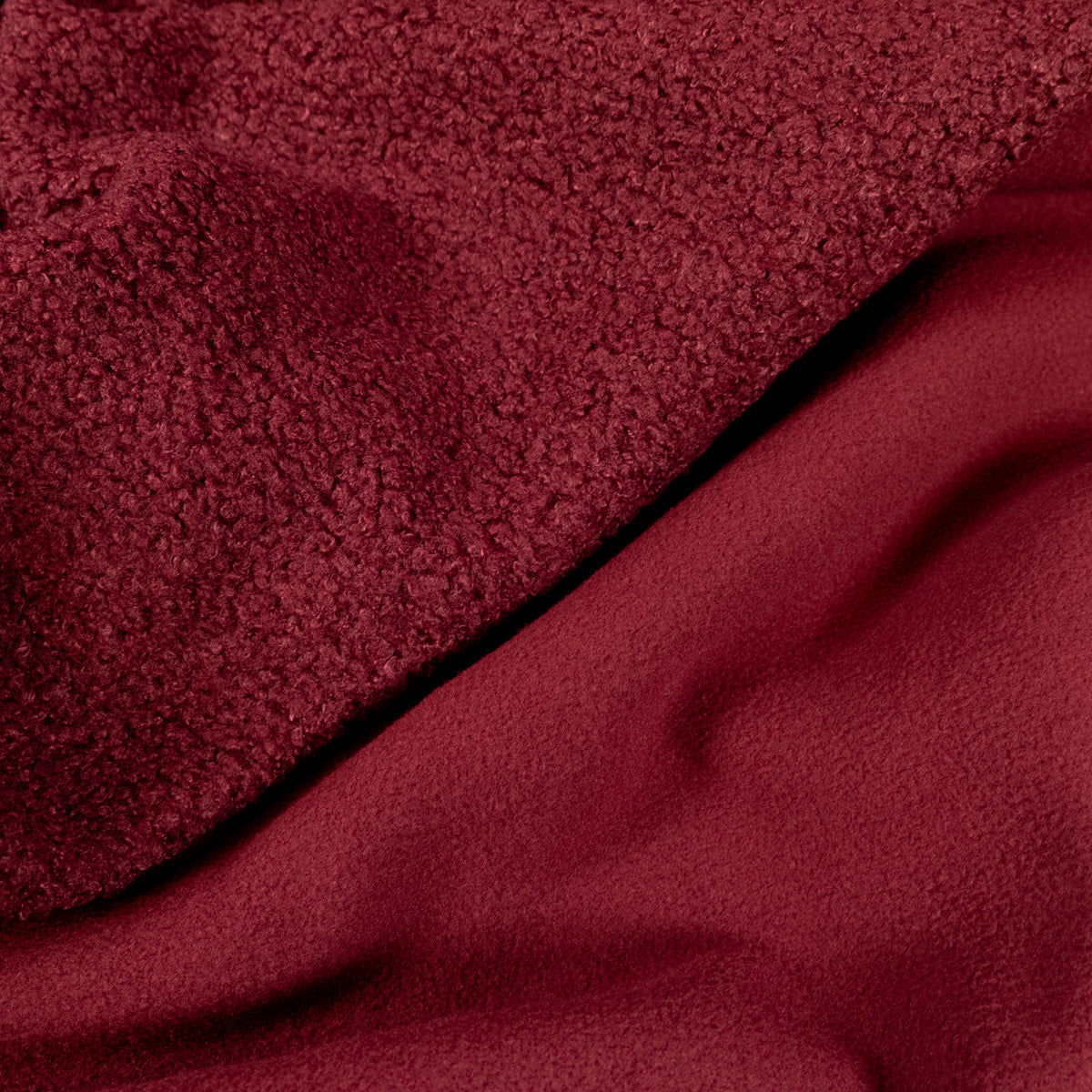 ikat-e-bordeaux-tissu-teddy-polaire-sherpa-chaud image 1