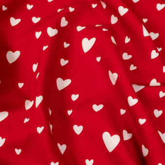 ikat-e-viscose-petit-c-ur-rouge-tissu-robe-drap-opaque image 6