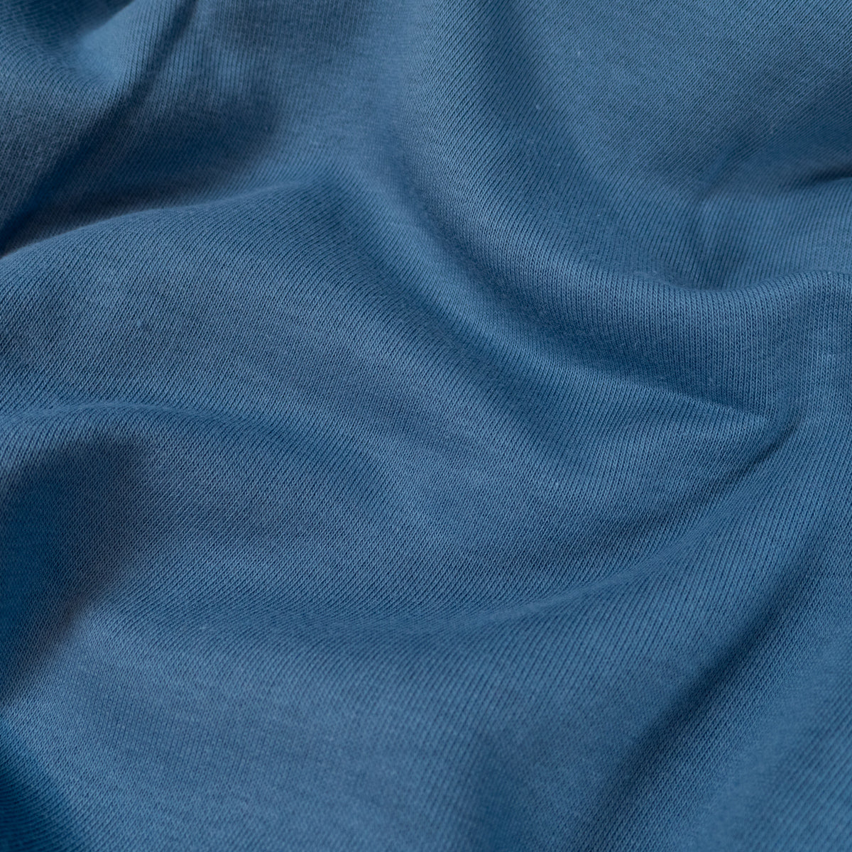 ikat-e-tissus-sweat-pais-bleu-coton-uni image 2