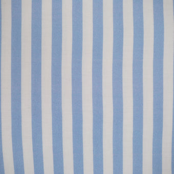 ikat-e-tissus-viscose-candy-stripe-bleu-horizon-blanc image 2