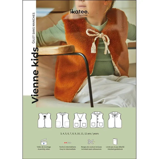 ikat-e-enfant-vienne-kids-patron-gilet-sans-manches-pochette image 1